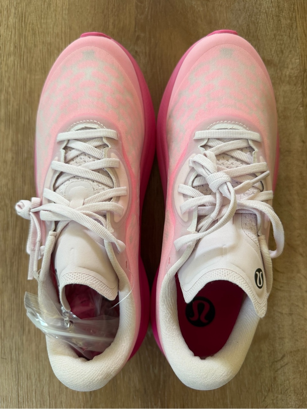lululemon athletica Pink and White Women's Athletic Running Sneakers